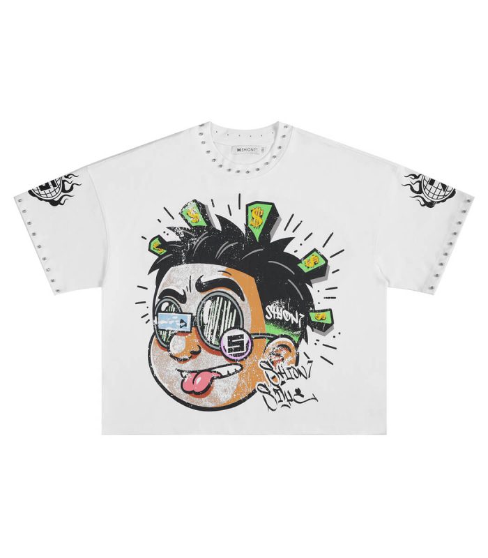 Crew neck printed men's t-shirt