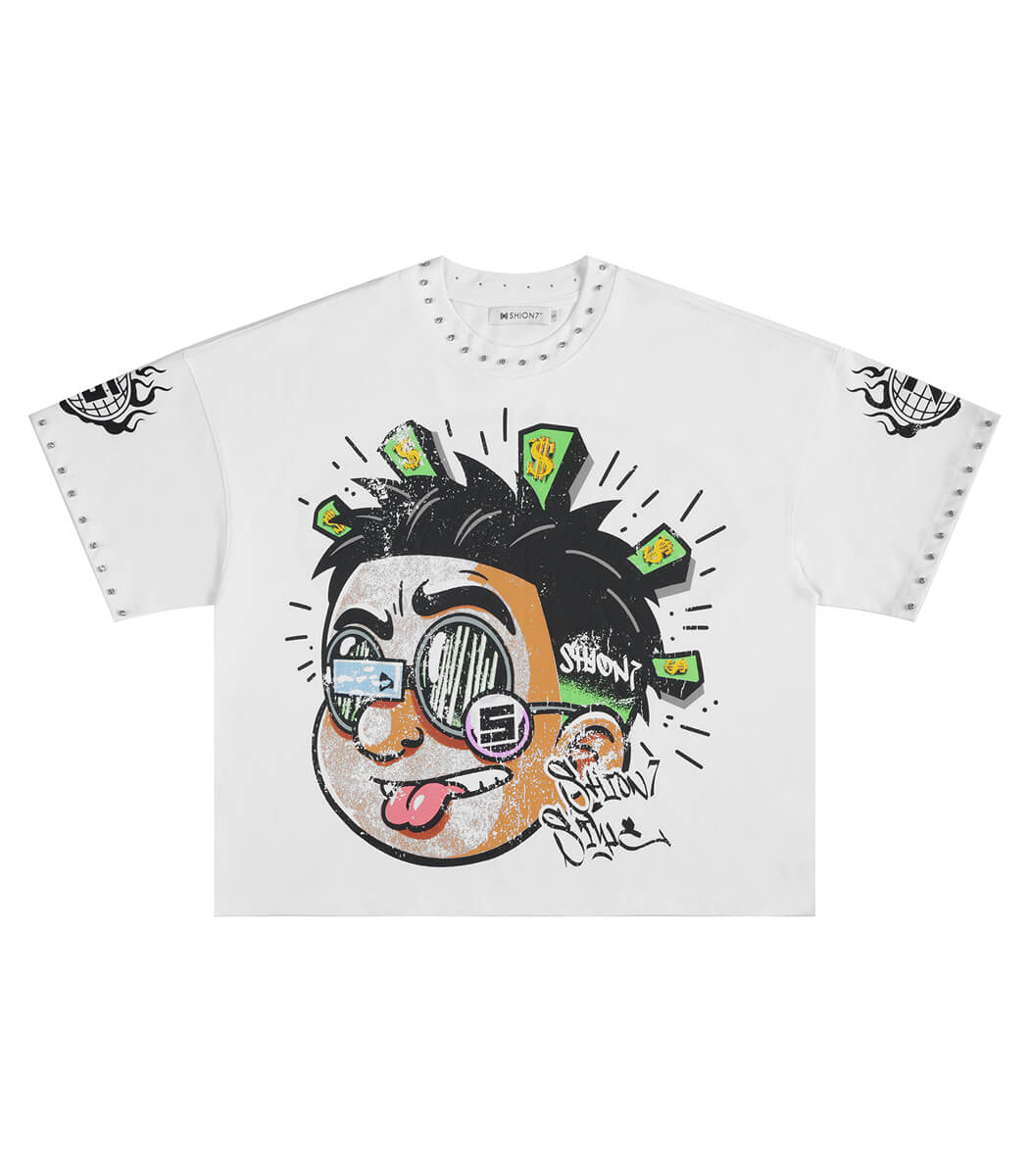 Crew neck printed men's t-shirt Crew neck printed men's t-shirt