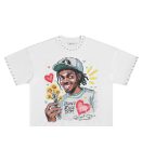 Cropped graphic t-shirt for men