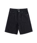 Crafted denim shorts for men in Black