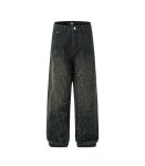 Fashionable Distressed Black Jeans For Men