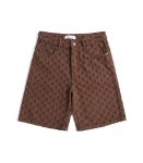 Men's brown denim shorts