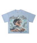 Oversized Aqua T-shirts