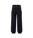 Relaxed Side Pockets Black Jeans For Men