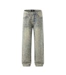 Men's Loose Fit Jacquared Bandanna Jeans