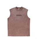 Vintage Washed Sleeveless T-shirt for Men