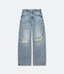 Men's Baggy Fit Ripped On Knee Jeans