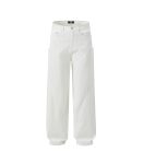 Relaxed Fit White Baggy Jeans For Men