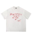Vintage Washed Oversize White T-shirt For Men