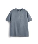 Unisex Oversized Embroidery Suede T-shirt