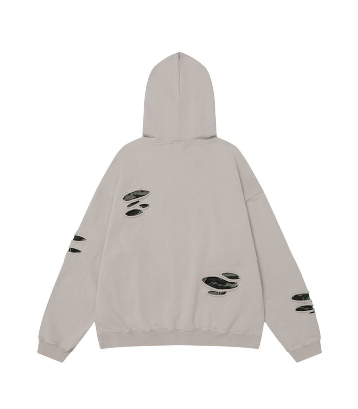 Oversized hoodie with rips