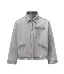 Ash grey denim jacket