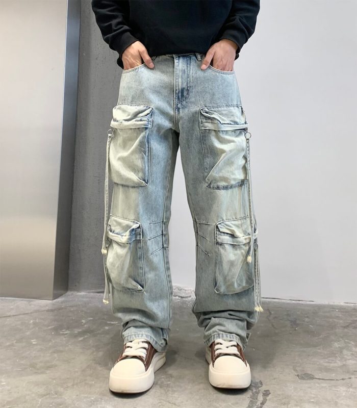 Men's baggy cargo jeans