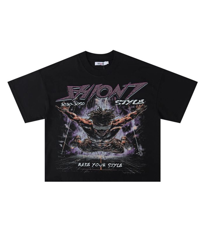 Black t-shirt for men