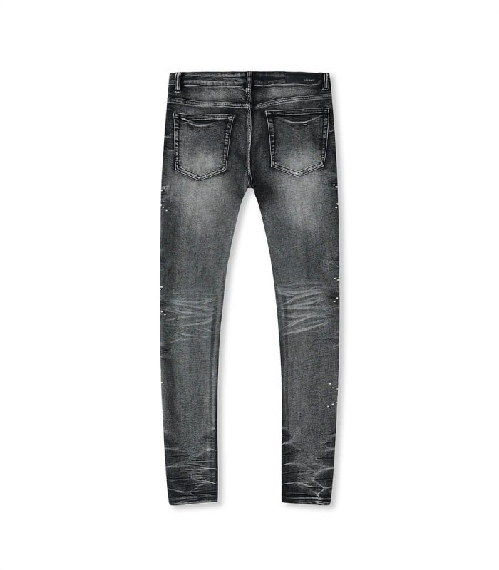 Dark grey jeans for men
