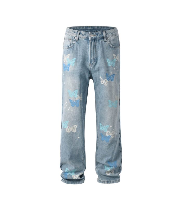 Light Blue Washed Denim Jeans