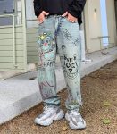 Men's graffiti jeans sale