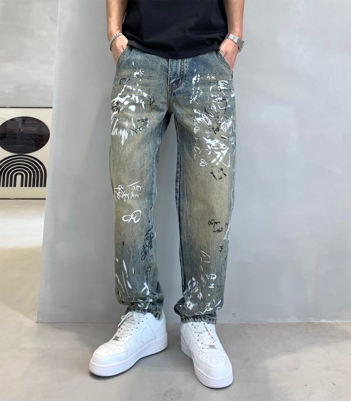Relaxed fit men's vintage jeans
