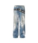 animal print jeans