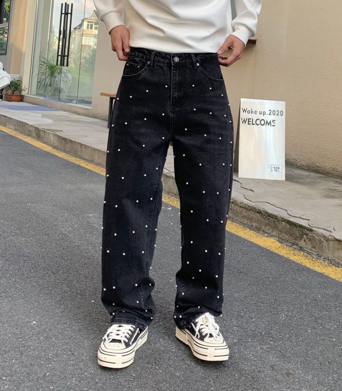 baggy jeans for men with pearls