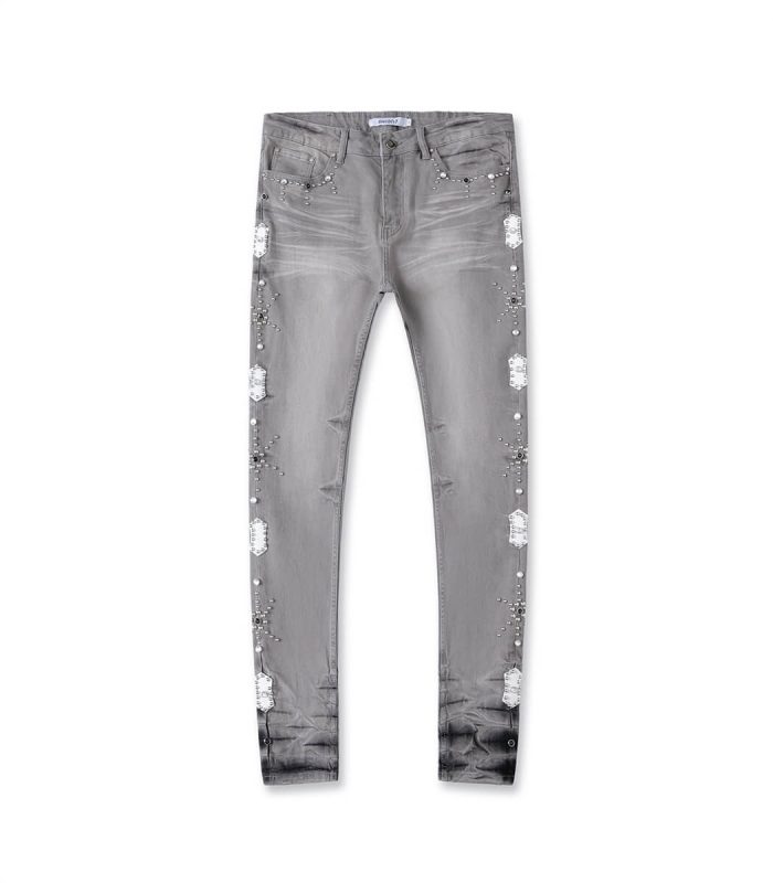 Studded jeans for men