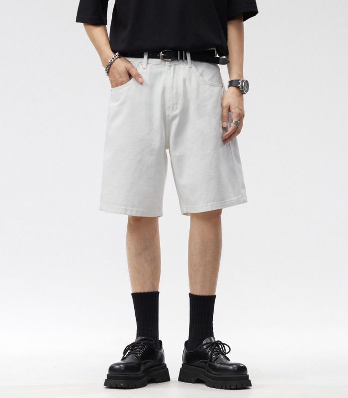 Oversized white short pants sale