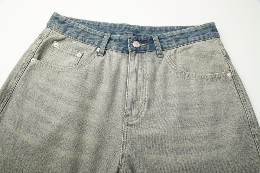 Short denim pants for men
