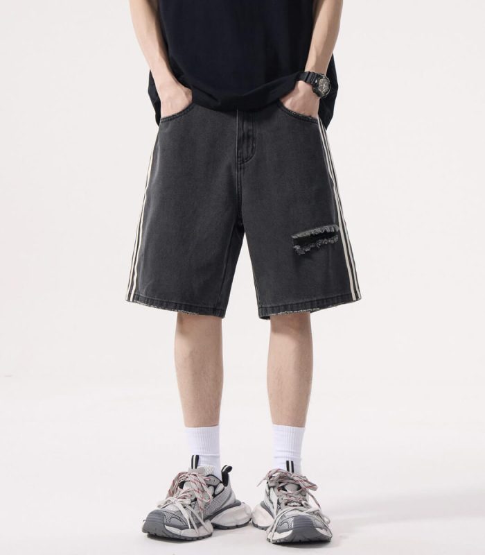 dark grey denim pants