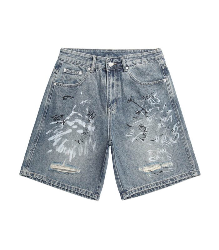 men's fashion denim shorts