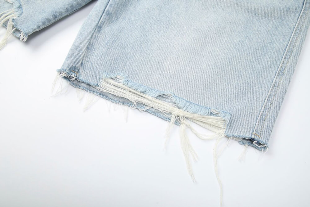 raw hem jean shorts for men