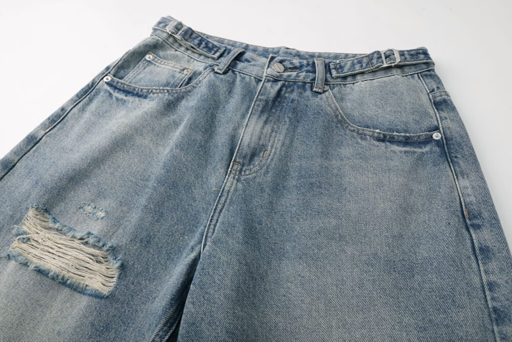 ripped denim shorts online